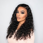 HD Lace Curly T-Part Lace Human Hair Wig | 8"-14"