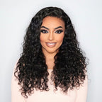 HD Lace Curly T-Part Lace Human Hair Wig | 8"-14"