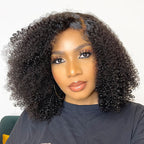 Glueless Curly 5X5 Closure Human Hair Wig | 8"-14"