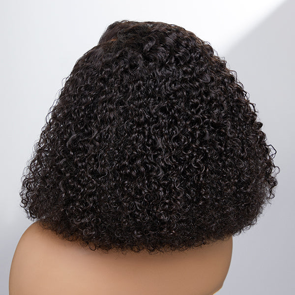 Glueless HD Lace Curly T-Part Lace Human Hair Wig | 8"-14"