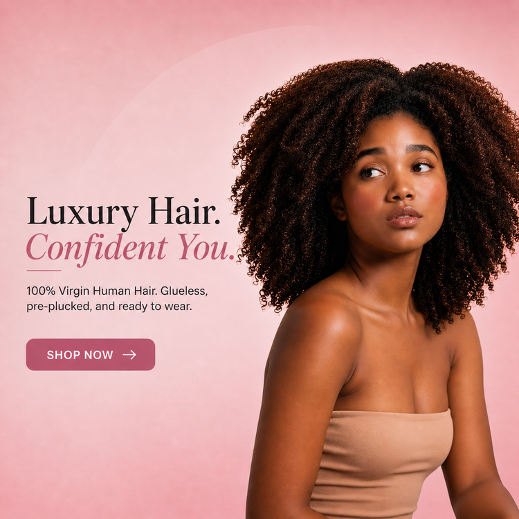 Premium human hair wigs at FindHub — glueless, pre-plucked HD lace wigs