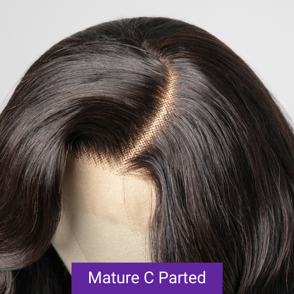 Glueless HD Lace Loose Wave T-Part Lace Human Hair Wig - Grey | 10"-28"