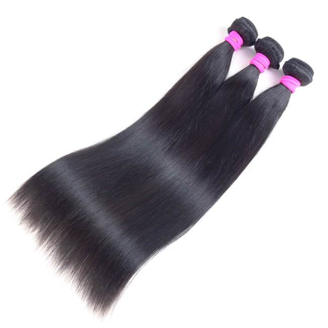 Kinky Straight 100% Virgin Human Hair Bundles - Red | 12"-30"