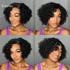 Glueless HD Lace Pixie T-Part Lace Human Hair Wig | 8"-14"