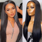 Straight 13X4 Frontal Human Hair Wig | 8"-14"