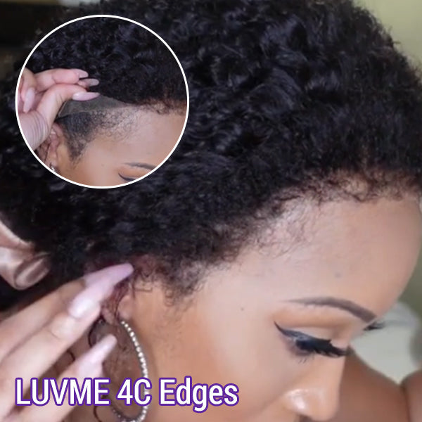 Glueless HD Lace Curly 13X4 Frontal Human Hair Wig - Red | 10"-28"