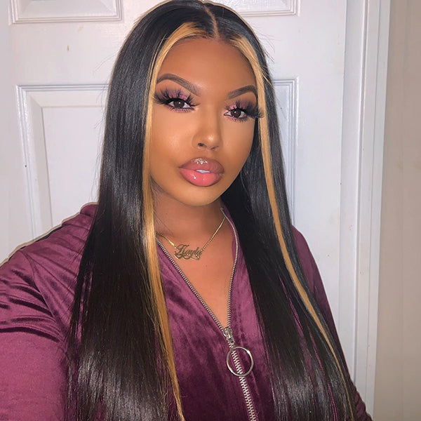Straight T-Part Lace Human Hair Wig - Red | 8"-14"