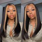 Straight T-Part Lace Human Hair Wig - Red | 8"-14"
