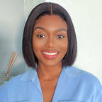 Glueless Bob 5X5 Closure Human Hair Wig - Blonde | 8"-14"
