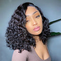 Glueless Curly 4X4 Closure Human Hair Wig | 8"-14"