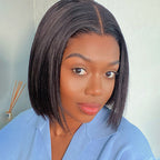 Glueless Bob 5X5 Closure Human Hair Wig - Blonde | 8"-14"