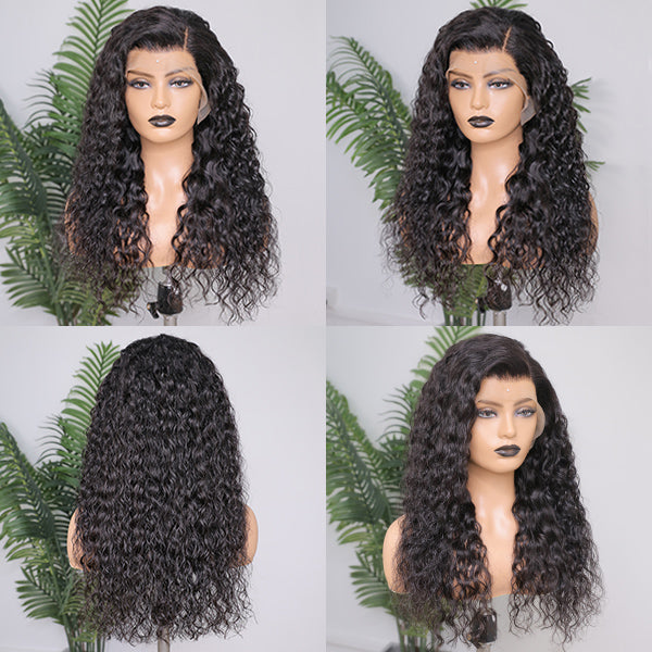 Glueless Curly 13X4 Frontal Human Hair Wig | 8"-14"