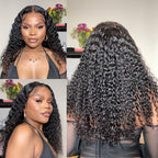 Glueless Curly 13X4 Frontal Human Hair Wig - Blonde Pre-Plucked 180% Density | 8"-14"