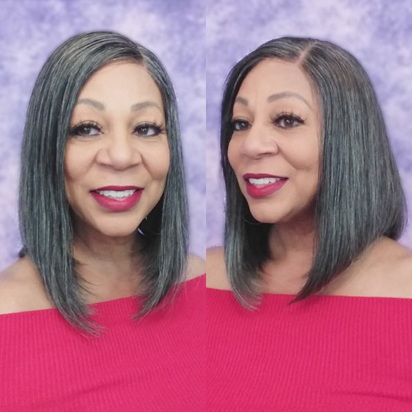 Bob 4X4 Closure Human Hair Wig - Burgundy | 8"-14"