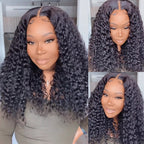 Glueless Curly 4X4 Closure Human Hair Wig | 8"-14"