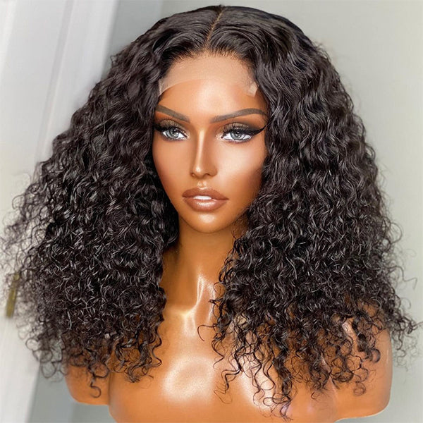 Glueless Curly 4X4 Closure Human Hair Wig | 8"-14"